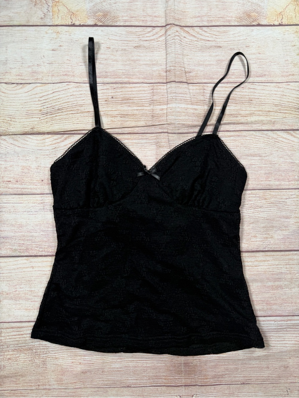 Whimsigoth Fairygrunge Black Lace Babydoll Tank‎ Top